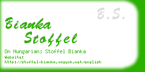 bianka stoffel business card